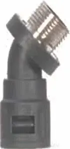 Polyamide 45 degree bend connector for flexible conduit