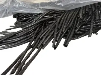 HDPE and LDPE spiral wrapping band for cable bundling