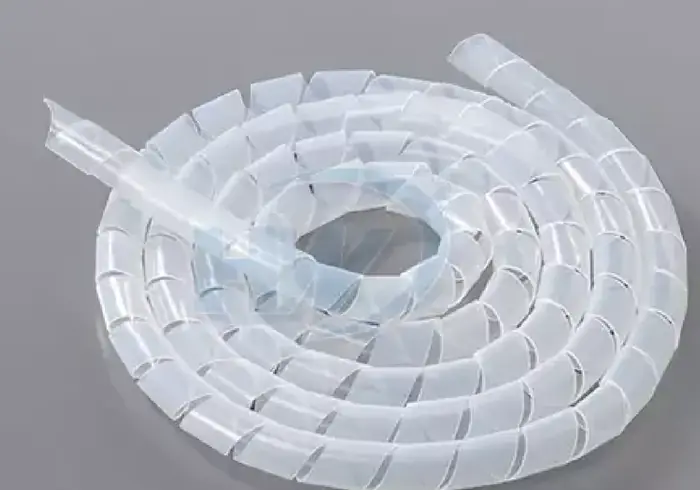 LDPE spiral wrap for cable bundling and protection